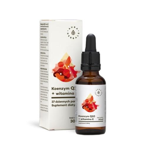 AURA HERBALS Coenzyme Q10 + Vitamin E (30 ml / 1 fl. oz.)