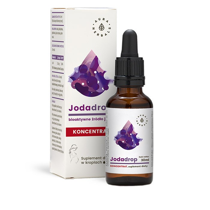 Aura Herbals - Joddroppar, biologiskt aktiv jodkälla, koncentrat, 30 ml | Vitaminer och MineralerVissa mineralerJod | Apoteka