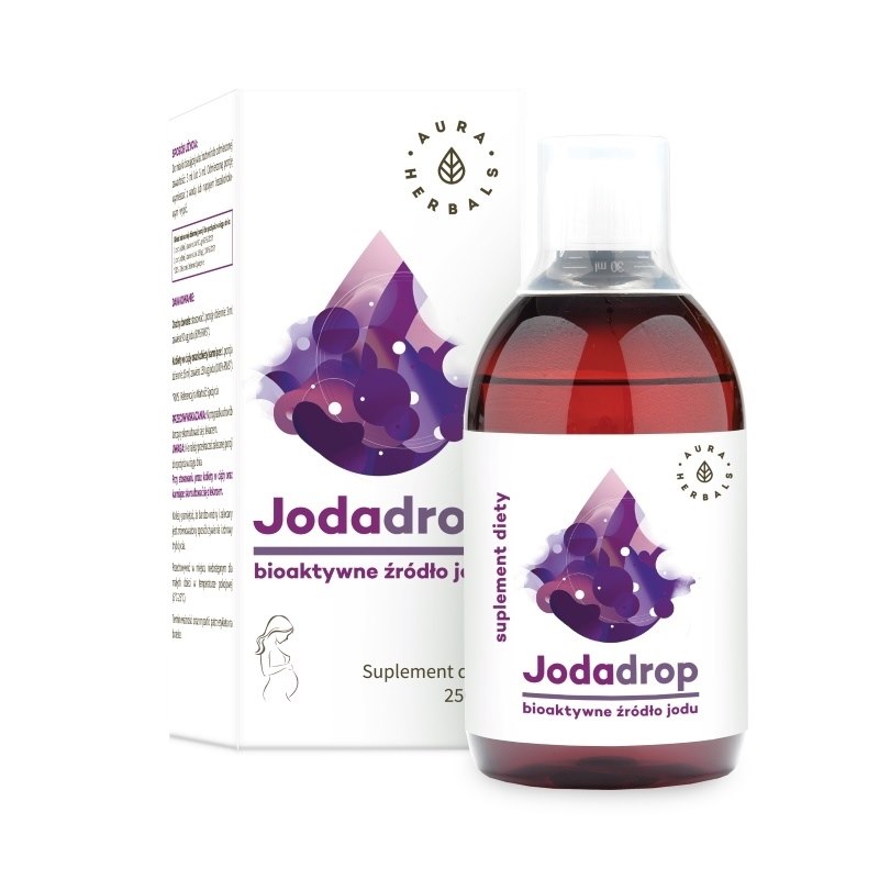 Aura Herbals - Joddroppar, Biologiskt Aktiv Källa till Jod, Flytande (250 ml) | Vitaminer och MineralerJod | Apoteka