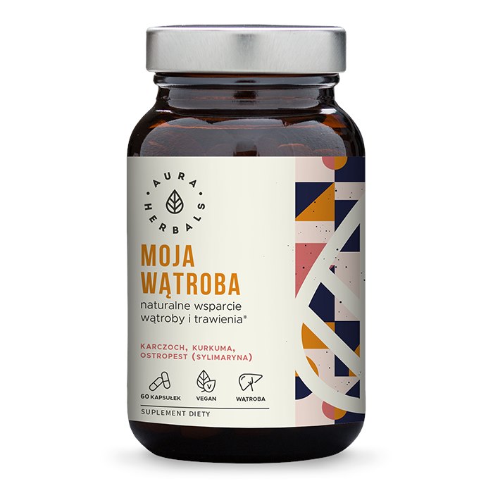 Aura Herbals - Leverstöd, Kronärtskocka, Mjölktistel, Gurkmeja, 60 kapslar | Vitaminer och MineralerLeverstödMatsmältningshälsaGurkmejaMjölktistelMariatistel | Apoteka