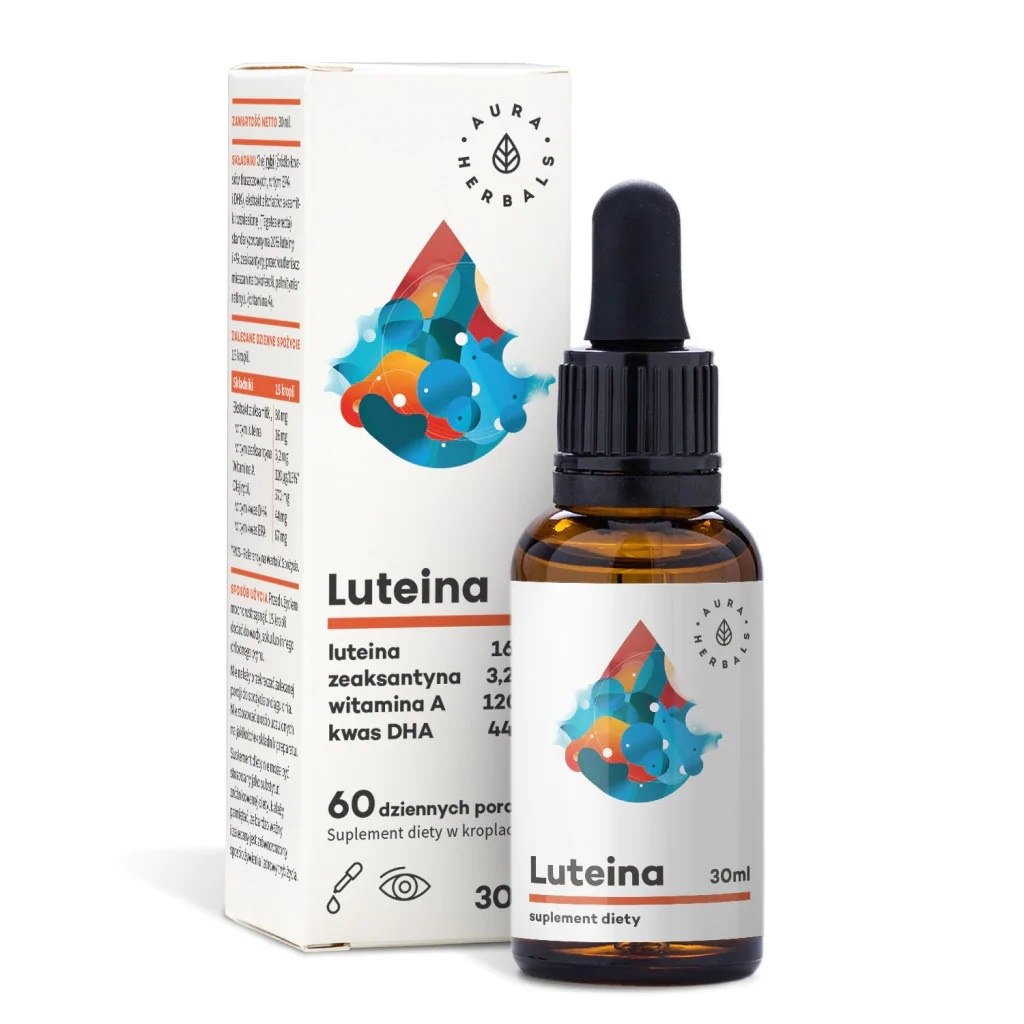 Aura Herbals - Lutein + Vitamin A + DHA + Zeaxanthin, 30 ml | Vitaminer och MineralerÖgonhälsaLutein | Apoteka