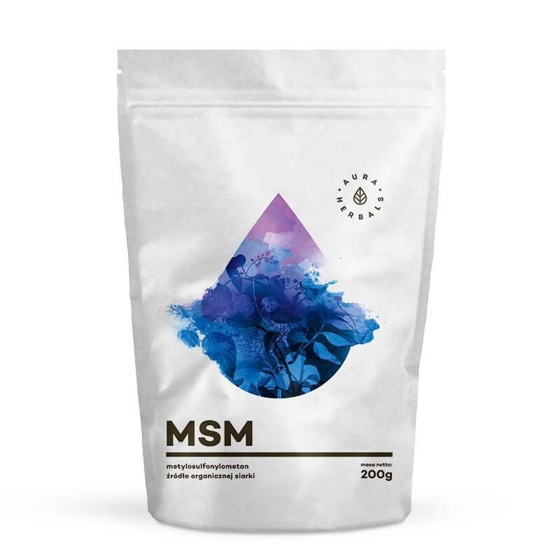 Aura Herbals - MSM, Organiskt Svavel, 200 g | Vitaminer och MineralerVissa mineralerMSM | Apoteka