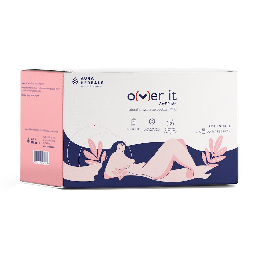 Aura Herbals - AURA HERBALS O(v)er it, Dag & Natt, 2 x 60 kapslar | Vitaminer och MineralerPrimulaoljaÖrter och växtbaserade preparat | Apoteka