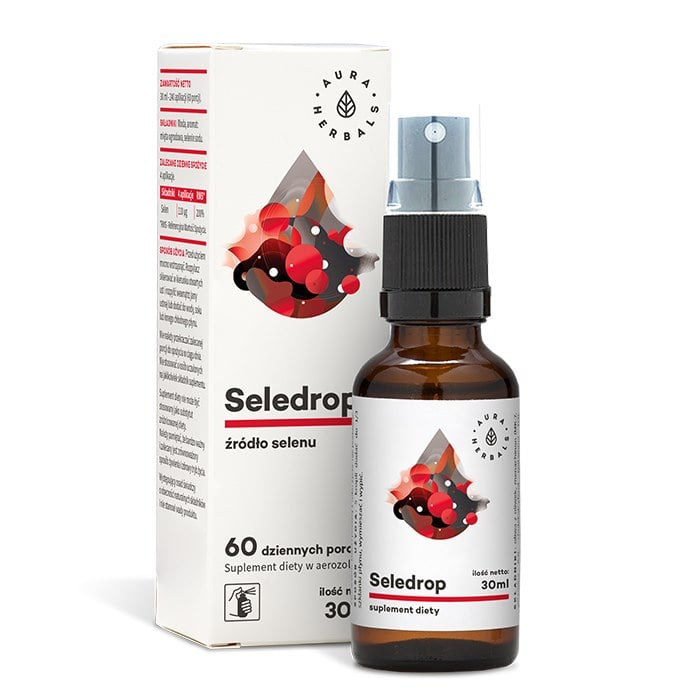 Aura Herbals - Seledrop Selen, 110 mcg, Aerosol, 30 ml | Vitaminer och MineralerVissa mineralerSelen | Apoteka