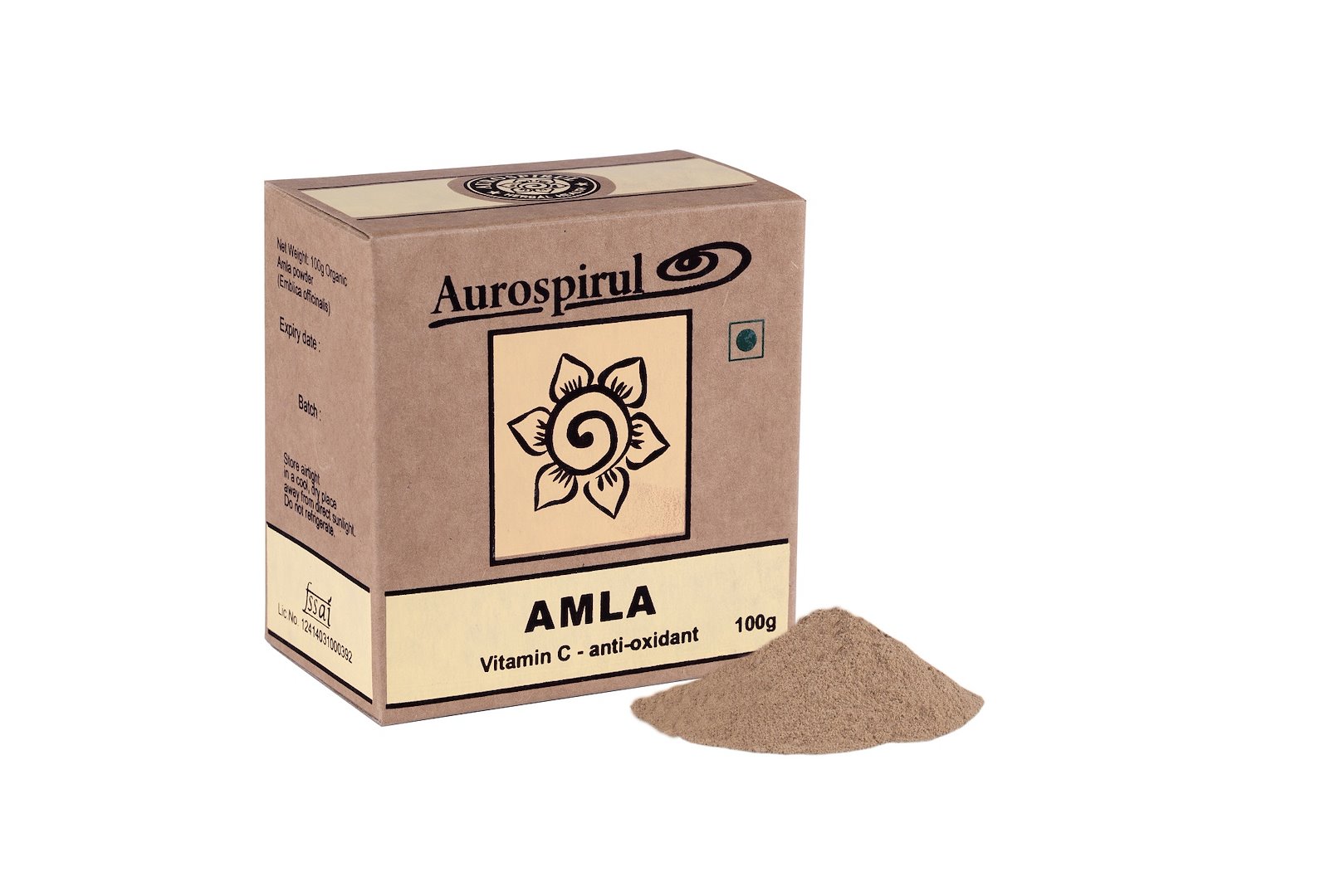 Aurospirul - Amlapulver, 100 g | Vitaminer och MineralerSpirulinaÖrter och växtbaserade preparat | Apoteka