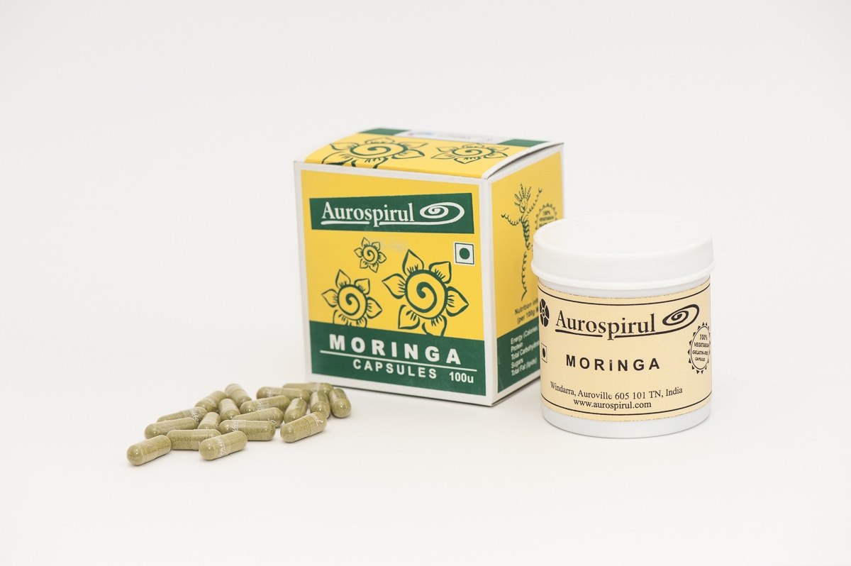 Aurospirul - Moringa, 100 kapslar | Vitaminer och MineralerHälsa och välbefinnandeÖrttillskottÖrter och växtbaserade preparat | Apoteka