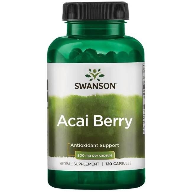 Swanson - Acai Berry, 500 mg - 120 kapslar | Vitaminer och MineralerHälsa och välbefinnandeAntioxidanterHälsokost | Apoteka