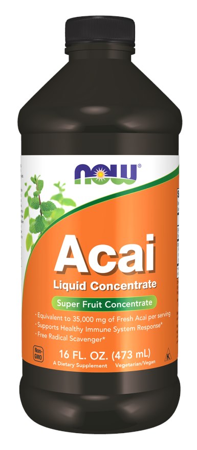 NOW Foods - Acai Flytande Koncentrat, 473 ml | Vitaminer och MineralerVeganska produkterHälsa och välbefinnandeÖrttillskottHälsokostÖrter och växtbaserade preparat | Apoteka