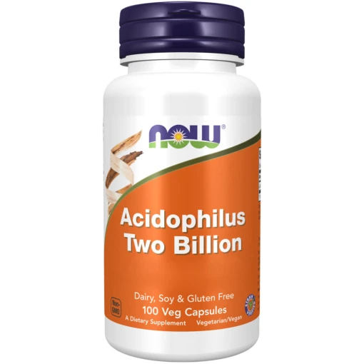 NOW Foods - Acidophilus Två Miljarder, 100 vegkapslar - Bild 2