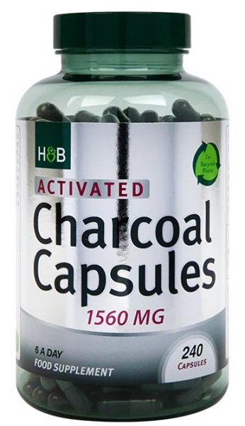 Holland &amp; Barrett - Aktiverat Kol, 1560 mg - 240 kapslar | Hälsa och välbefinnandeHälsokostAktivt kol | Apoteka