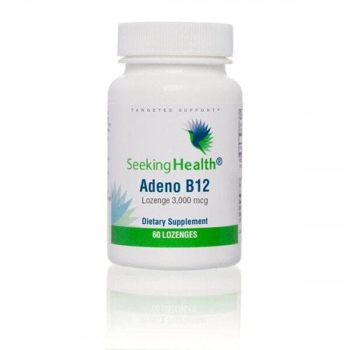 Seeking Health - Adeno B12, 3000 mcg (körsbärssmak) - 60 sugtabletter | Vitaminer och MineralerVeganska produkterHälsa och välbefinnandeVissa vitaminerB-vitaminHälsokostKreatintillskottFitness och träningB12 | Apoteka