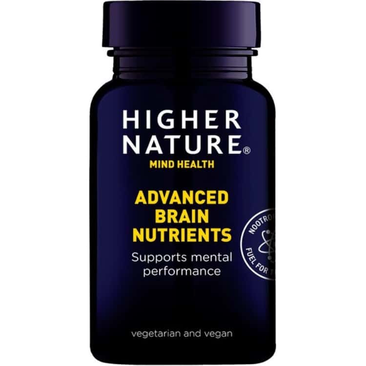 Higher Nature - Avancerade Hjärnnäringsämnen, 90 kapslar | Vitaminer och MineralerVeganska produkterHälsa och välbefinnandeMental fokus och minneHälsokostFosfatidylserin | Apoteka