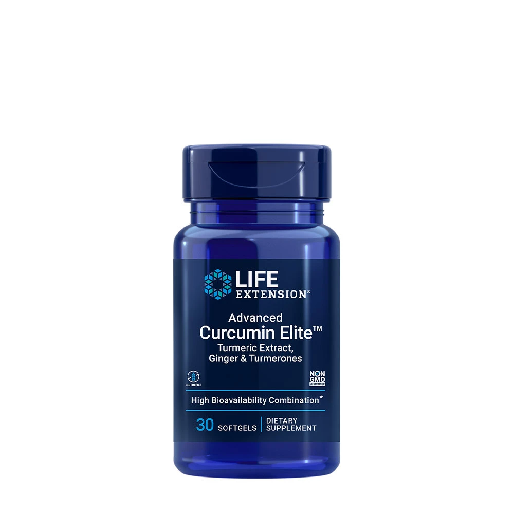 Life Extension - Advanced Curcurmin Elite Gurkmejaextrakt, Ingefära &amp; Turmeroner, 30 mjukkapslar | Hälsa och välbefinnandeAntioxidanterHälsokostGurkmeja | Apoteka