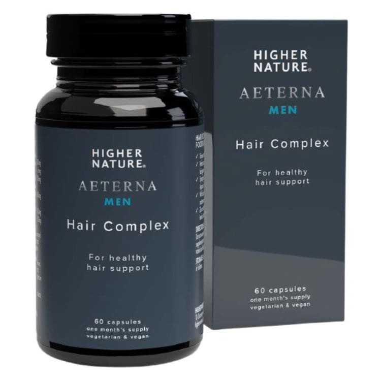 Higher Nature - Aeterna Men Hair Complex, 60 kapslar | Vitaminer och MineralerHälsa och välbefinnandeHår och naglarHälsokostHårvårdKvinnors vitaminerVitaminer för mänN-acetyl | Apoteka