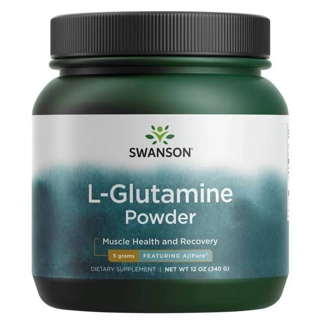 Swanson - AjiPure L-Glutaminpulver, 340g | Vitaminer och MineralerHälsokostGlutamin | Apoteka