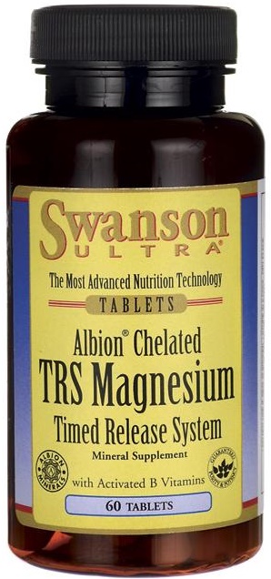 Swanson - Albion Kelaterat TRS Magnesium, 60 tabletter | Vitaminer och MineralerVissa mineralerHälsokostMagnesium | Apoteka