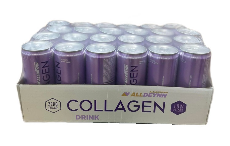 Allnutrition - AllDeynn Kollagendryck, Grapefruitini - 24 x 330 ml | Hälsa och välbefinnandeHälsokostKollagen | Apoteka