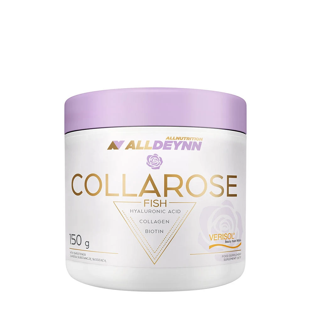 Allnutrition - AllDeynn Collarose Fish, Hallon Vildjordgubb - 150g | Vitaminer och MineralerHälsa och välbefinnandeKosttillskott för kvinnorHälsokost | Apoteka