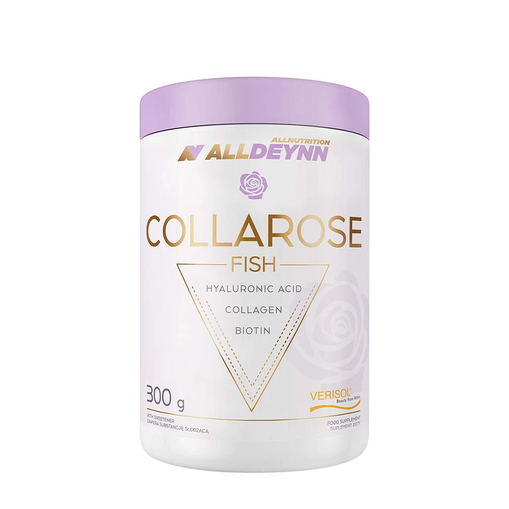 Allnutrition - AllDeynn Collarose Fish, Hallon Vildjordgubb - 300g | Vitaminer och MineralerHälsa och välbefinnandeKosttillskott för kvinnorHälsokost | Apoteka
