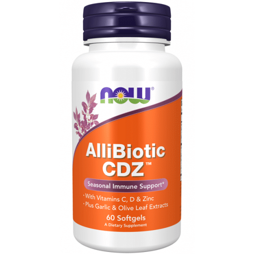 NOW Foods - AlliBiotic CDZ, 60 mjukkapslar | Hälsa och välbefinnandeAntioxidanterHälsokostProbiotika | Apoteka