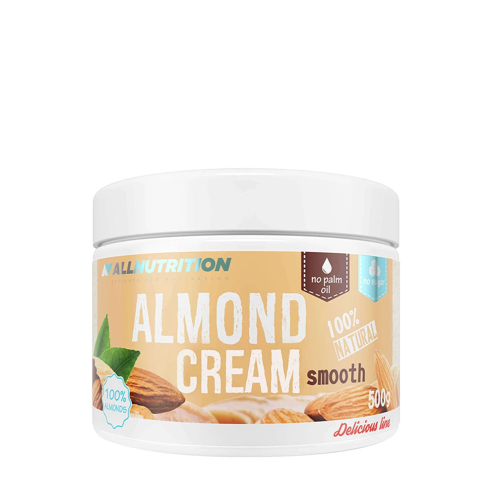 Allnutrition - Mandelkräm, Slät - 500g | HälsokostNötsmör | Apoteka