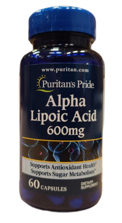 Puritans Pride - Alfa-liponsyra, 600 mg, 60 kapslar | Hälsa och välbefinnandeHälsokostAlfa-liponsyra | Apoteka