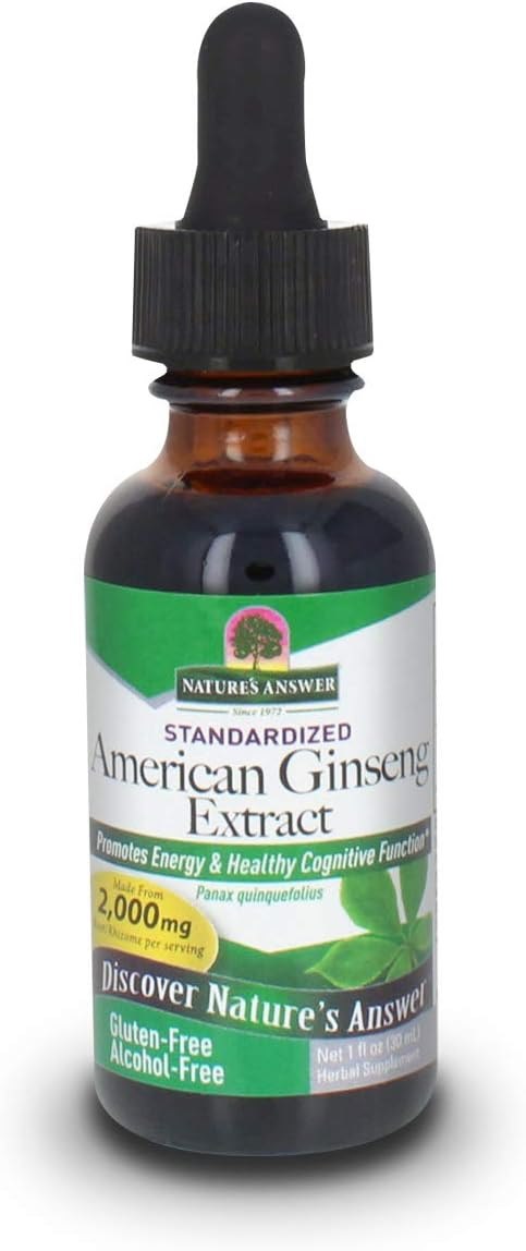 Natures Answer - Amerikanskt Ginsengextrakt, 2000 mg - 30 ml | Vitaminer och MineralerHälsa och välbefinnandeÖrttillskottHälsokostGinsengÖrter och växtbaserade preparat | Apoteka