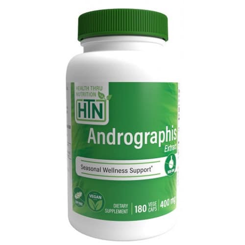 Health Thru Nutrition - Andrographisextrakt, 400 mg, 180 vegetabiliska kapslar | Hälsa och välbefinnandeImmunförsvaretHälsokostÖrter och växtbaserade preparat | Apoteka