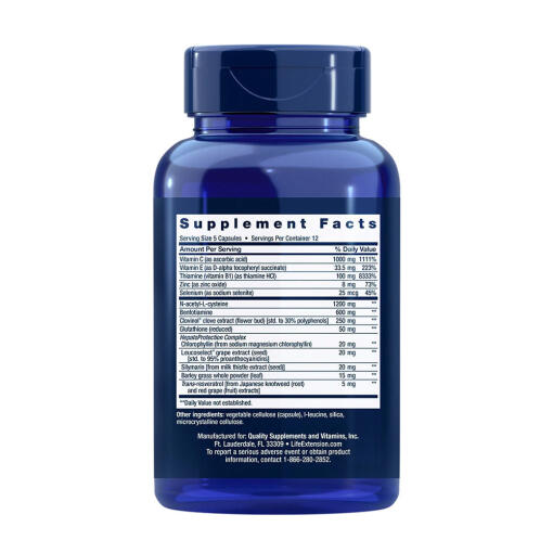 Life Extension - Anti-Alcohol Complex, 60 kapslar - Bild 4