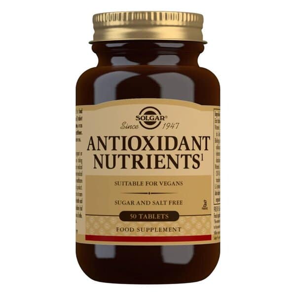 Solgar - Antioxidanta näringsämnen, 50 tabletter | Vitaminer och MineralerVeganska produkterAntioxidanterHälsokostSkönhet | Apoteka