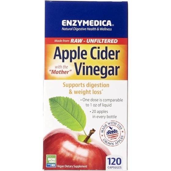 Enzymedica - Äppelcidervinäger, 120 kapslar | Vitaminer och MineralerHälsa och välbefinnandeHälsokostEnzymerNordisk vitalitet | Apoteka
