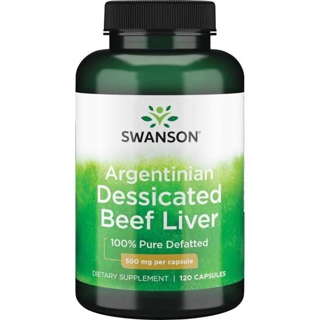 Swanson - Argentinskt Torkat Nötlever, 500 mg - 120 kapslar | Vitaminer och MineralerHälsa och välbefinnandeHälsokostSpeciell formelOrgan från gräsbetade nötkreatur | Apoteka