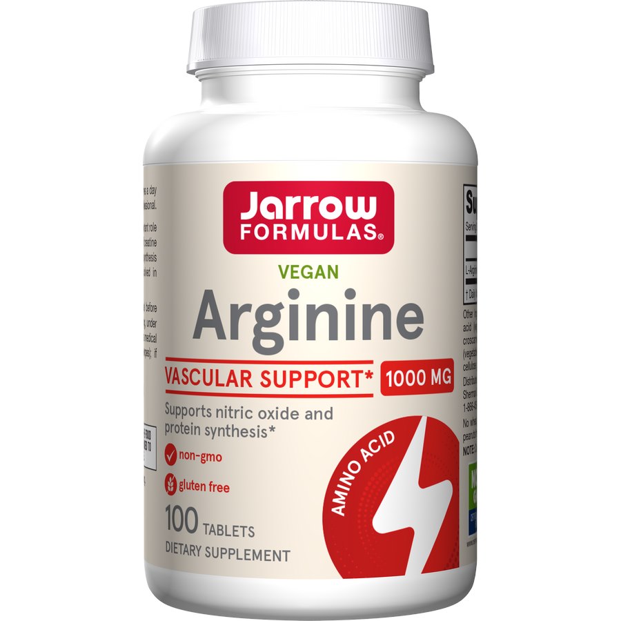 Jarrow Formulas - Arginin, 1000 mg, 100 tabletter | Vitaminer och MineralerVeganska produkterAminosyror och BCAAHälsokostFitness och träningL-arginin | Apoteka