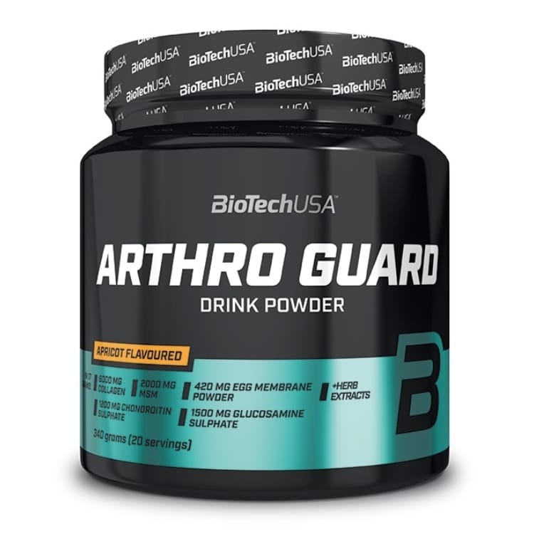 BioTechUSA - Arthro Guard Dryckpulver, Aprikos - 340g | Hälsa och välbefinnandeHälsokostStöd för ledernaGlukosaminsulfatMSM | Apoteka