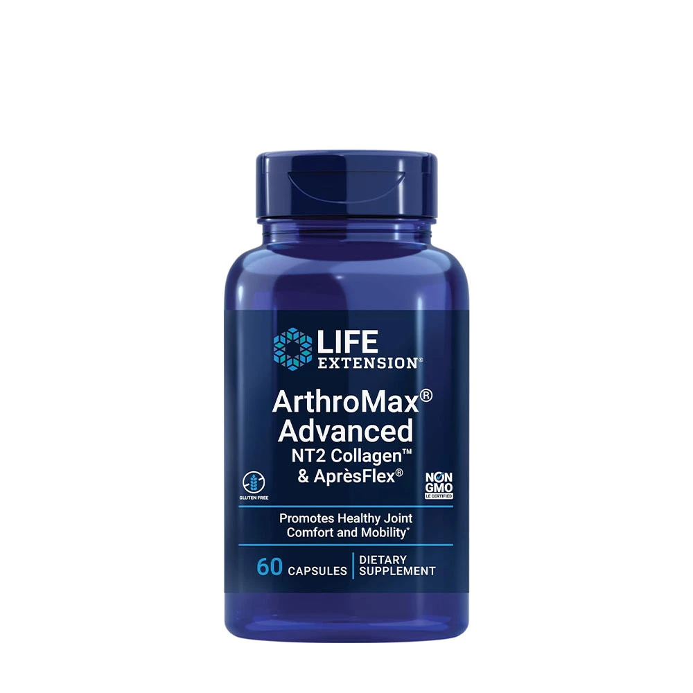 Life Extension - ArthroMax Advanced med NT2 Collagen &amp; ApresFlex, 60 kapslar | Hälsa och välbefinnandeHälsokostKollagenStöd för ledernaFräsch hud | Apoteka