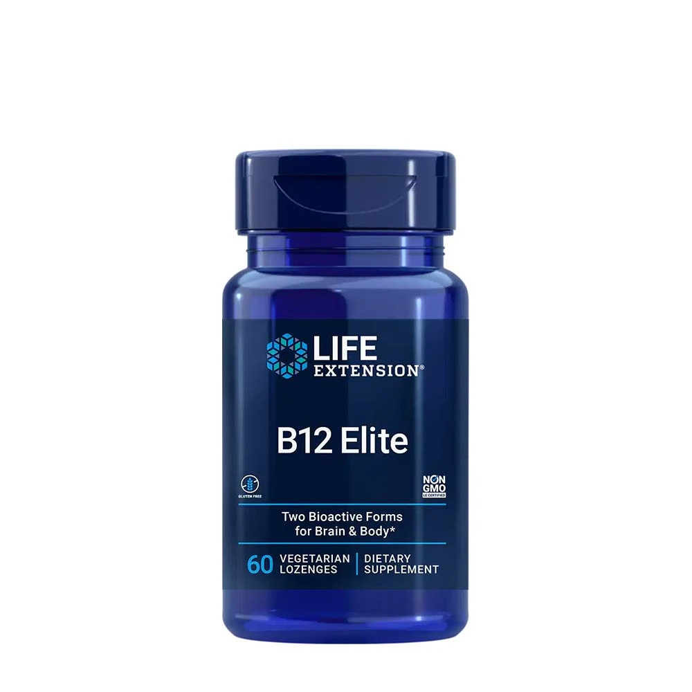 Life Extension - B12 Elite, 60 vegetariska sugtabletter | Vitaminer och MineralerHälsa och välbefinnandeVissa vitaminerHälsokostB12Humörförbättring | Apoteka