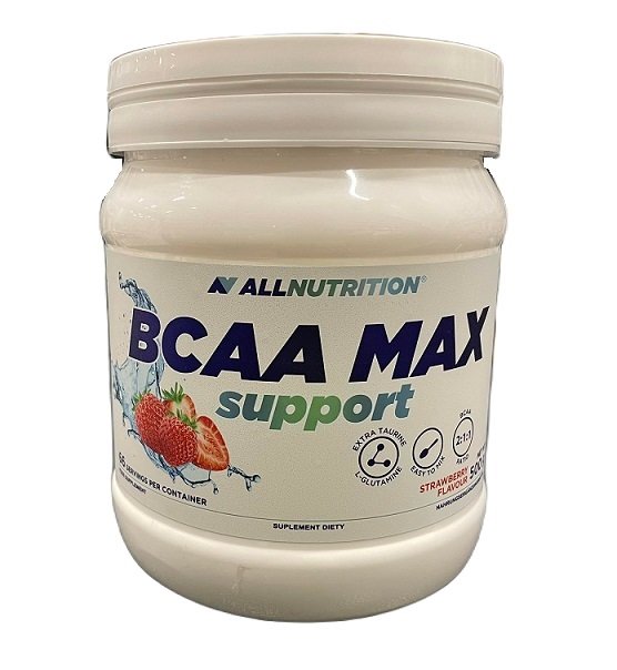 Allnutrition - BCAA Max Support, Jordgubb - 500g | Aminosyror och BCAAHälsokostAminosyrablandningarBCAA och EAAFitness och träning | Apoteka