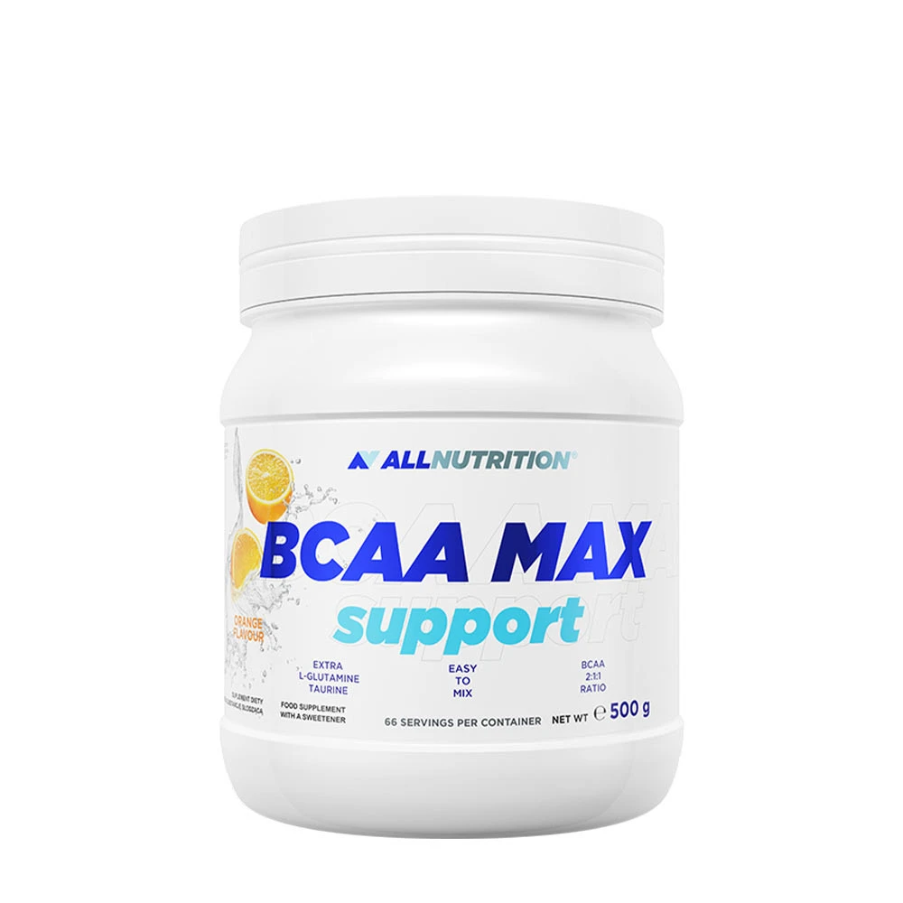 Allnutrition - BCAA Max Support, Apelsin, 500g | Aminosyror och BCAAHälsokostAminosyrablandningarBCAA och EAAFitness och träning | Apoteka