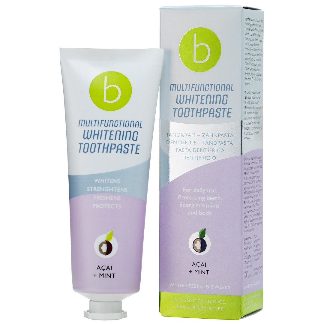 BeConfident - Multifunktionell blekande tandkräm med acaibär och mintsmak, 75 ml | Hälsa och välbefinnandeTandpastaKosmetika | Apoteka