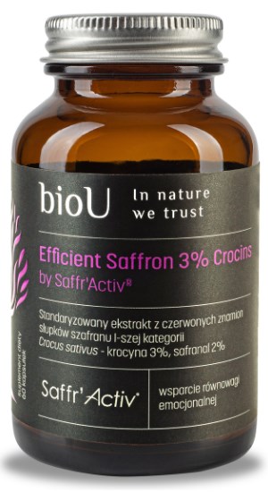 BioU - Effektivt Saffran av SaffrActiv, 60 kapslar | Vitaminer och MineralerÖrter och växtbaserade preparat | Apoteka