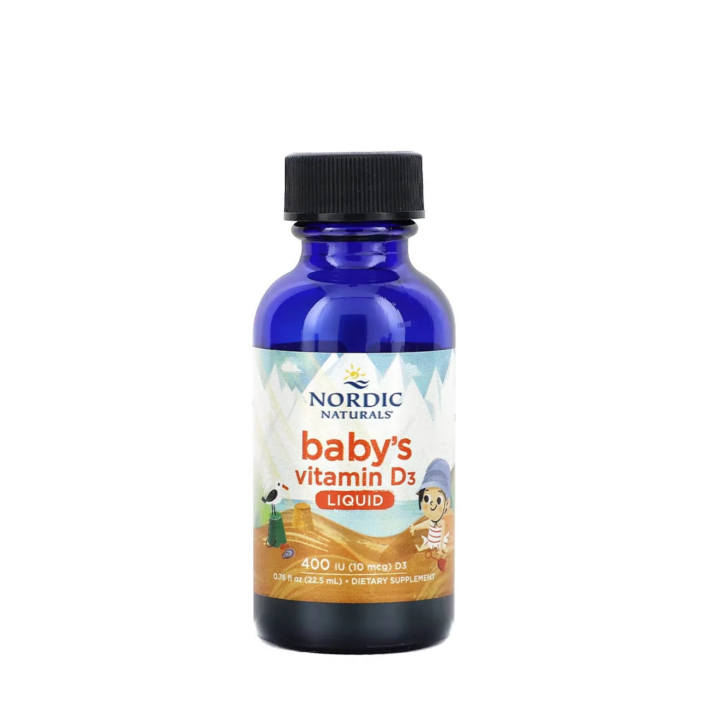Nordic Naturals - Babys Vitamin D3, 400 IE - 22,5 ml | Vitaminer och MineralerVeganska produkterHälsa och välbefinnandeVissa vitaminerD-vitaminHälsokostBiohackingBarns hälsa | Apoteka
