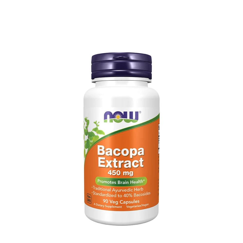 NOW - Bacopaextrakt, 450 mg | Vitaminer och MineralerVeganska produkterHälsa och välbefinnandeÖrttillskottHälsokostÖrter och växtbaserade preparat | Apoteka