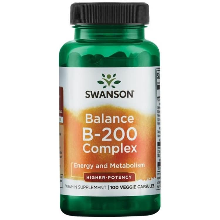 Swanson - Balance B-200, hög styrka - 100 kapslar | Vitaminer och MineralerHälsa och välbefinnandeHälsokostVitamin B | Apoteka