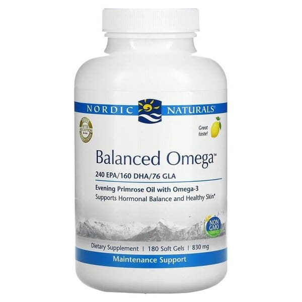 Nordic Naturals - Balanced Omega, Citron, 180 mjuka kapslar | Omega och fiskoljaHälsokostOmega & Näringsoljor | Apoteka