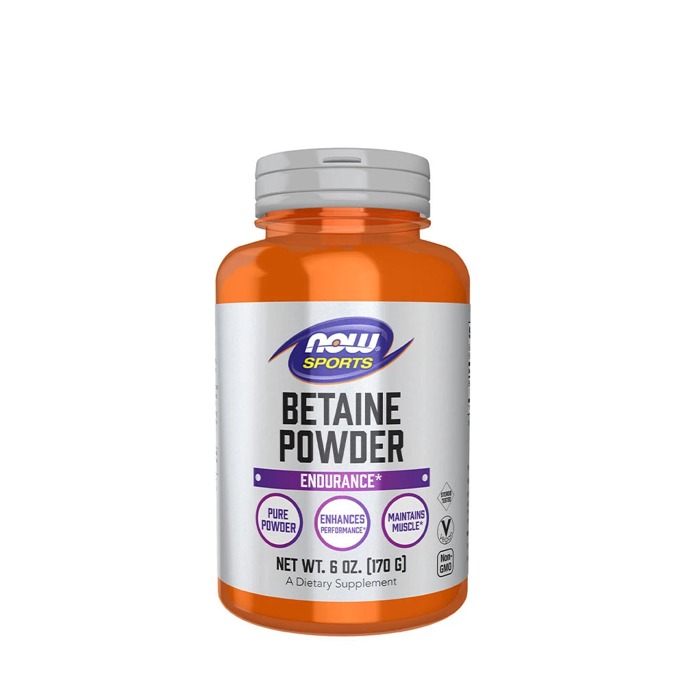 NOW - Betainpulver, 170g | Vitaminer och MineralerVeganska produkterAminosyror och BCAAHälsokostUthållighetFitness och träning | Apoteka