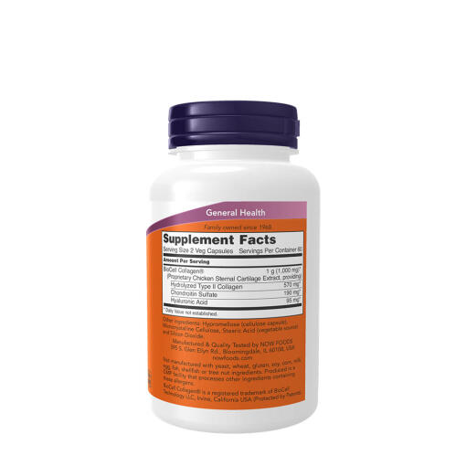 NOW - BioCell Collagen, Hydrolyserat Typ II - Bild 2