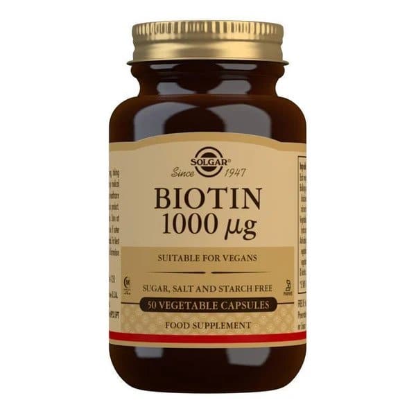 Solgar - Biotin, 1000 mcg, 50 kapslar | Vitaminer och MineralerHälsa och välbefinnandeVissa vitaminerHälsokostStöd för ledernaBiotin | Apoteka