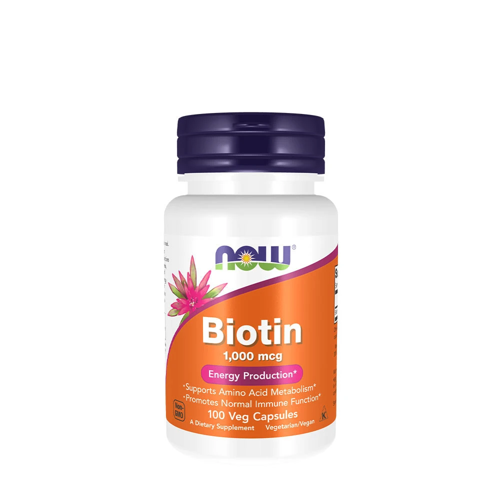 NOW - Biotin, 1000 mcg | Vitaminer och MineralerHälsa och välbefinnandeVissa vitaminerHälsokostBiotin | Apoteka