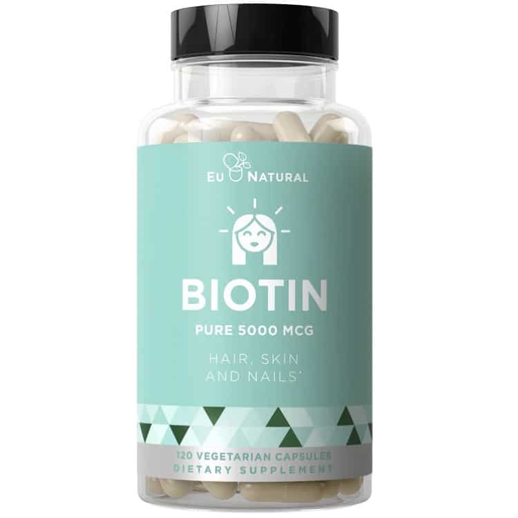 Eu Natural - Biotin, 5000 mcg, 120 kapslar | Vitaminer och MineralerHälsa och välbefinnandeVissa vitaminerHår och naglarHälsokostBiotin | Apoteka