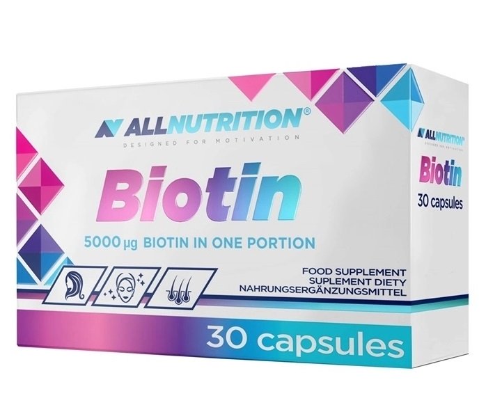 Allnutrition - Biotin, 5000 mcg, 30 kapslar | Vitaminer och MineralerHälsa och välbefinnandeHälsokostBiotin | Apoteka